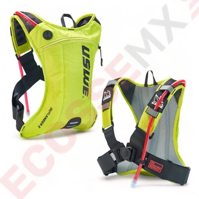USWE Enduro MX Hydration Outlander 2 Bag Pack mit 1,5L Elite Bladder gelb