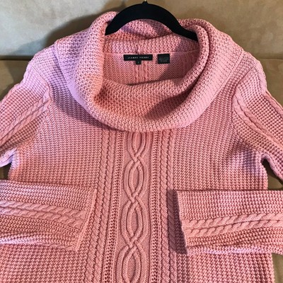 jeanne pierre cotton cable knit sweater