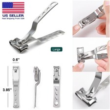 Stainless Steel Finger Nail Toe Long Handle Clippers Trimmer Cutter Swivel Head