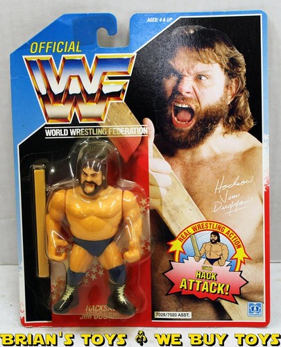 Vintage 1990 Hasbro WWF Hacksaw Jim Duggan Action ...