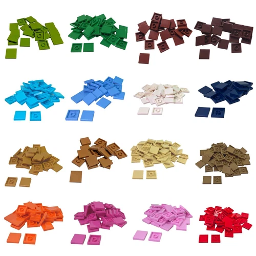 LEGO 2x2 Tiles Flat Smooth Bottom Groove Pick Colors & QTY NEW - 3068b