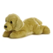 Aurora 12" Goldie Golden Retriever Dog Flopsie Plush Stuffed Animal Toy #31117