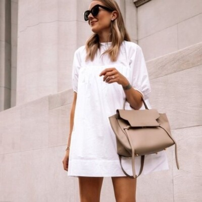 knee length dresses for ladies The Gauze Mini Tiered Dress