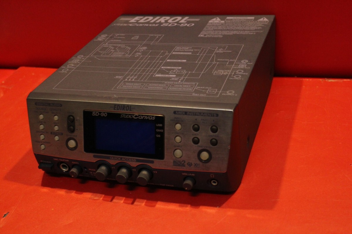 USED Roland Edirol SD-90 Studio Canvas MIDI Sound Module Interface