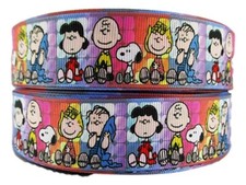 Charlie Brown Cartoon Cast 1" Wide Repeat Ribbon Sold in Yards - USA SELLER