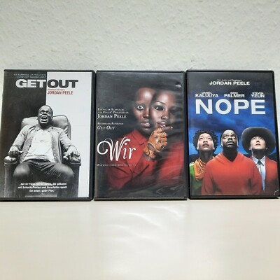 Jordan Peele   GET OUT ,  WIR ,  NOPE    3 DVD Filme in sehr guten Zustand