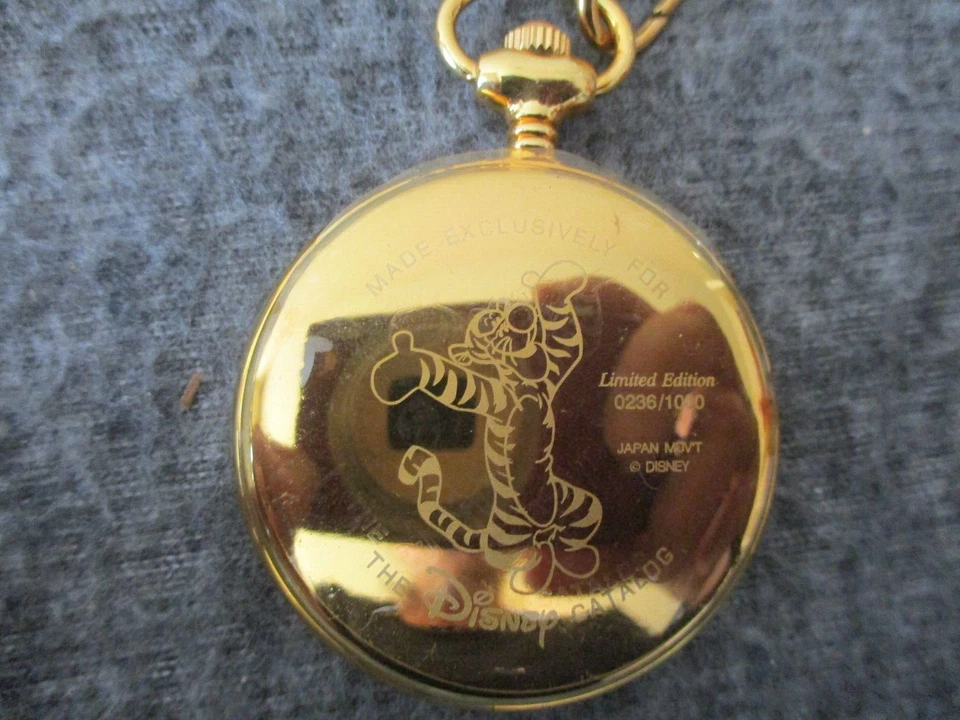 RELOJ BOLSILLO COLECCIONISTA DISNEY TIGGER NUEVO DE LOTE EDICIÓN LIMITADA 236/1000 - BATT nuevo Foto 3 de 4
