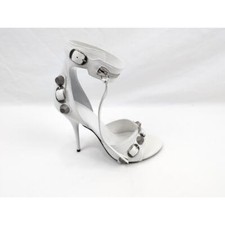 Balenciaga Arena Cagole Sandals in Optic White/Silver BNWB 38