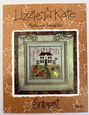 Lizzie  Kate Snippet Cross Stitch Pattern Chart, Autumn Sampler, #S22