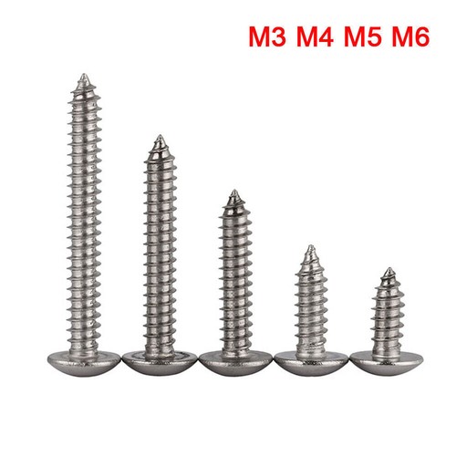 Viti A Testa Cilindrica Con Incasso A Croce M3 M4 M5 M6 Vite Per Macchina In Acciaio Inossidabile 304 Vite Per Legno Philips, M3 50pcs, 3mm - Foto 6