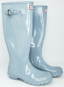 pale blue hunter wellies
