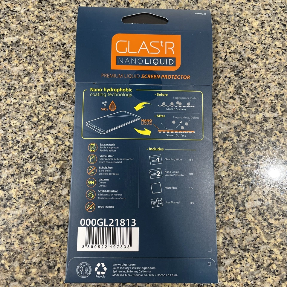 SPIGEN GLAS.TR Nano LIQUID Premium Wipe-On Screen Protector Kit Universal - Image 2 of 4