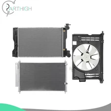 Single Cooling Fan and Radiator Condenser Kit For 2014-2017 Toyota Corolla 1.8L
