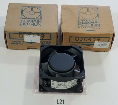 *NEW* LOT OF 2 Comair Rotron SPRITE SU3E9Y 5 Blade Fan Metal 230V .07/.06A