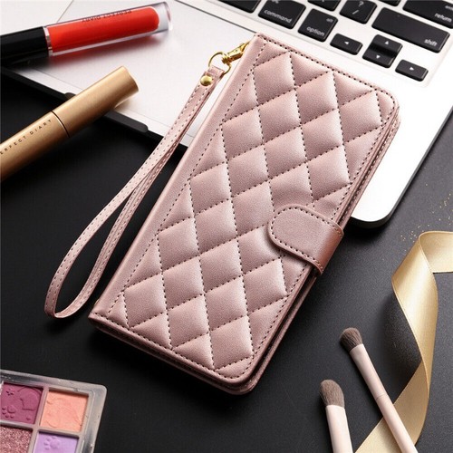 Flip Leather Wallet Strap Cover Case For iPhone 16 15 Pro Max 14 13 12 11 XR - Picture 13 of 87