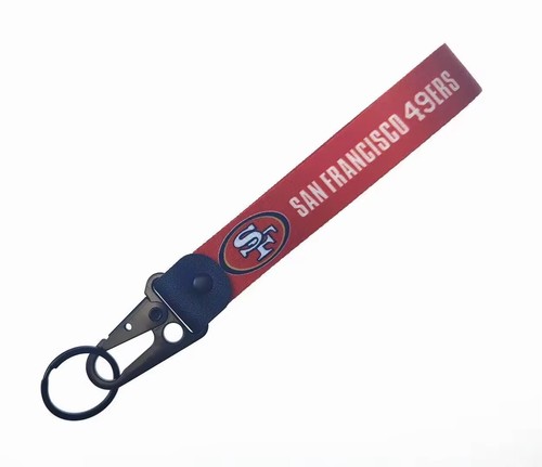San Francisco 49ers Carabiner Lanyard Keychain 8”NFL Football San Francisco49ers