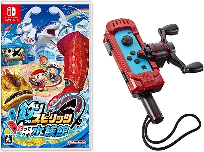 Nintendo Switch Fishing Game Fishing Spirits w/ Fishing Rod