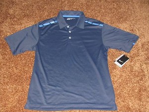 blue nike polo
