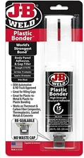 J-B Weld 50139 Plastic Bonder, Body Panel Adhesive and Gap Filler, Black 0.85oz