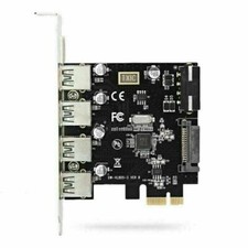 Xiwai 4 Ports PCI-E to USB 3.0 HUB PCI Express Expansion Card Adapter 5Gbps