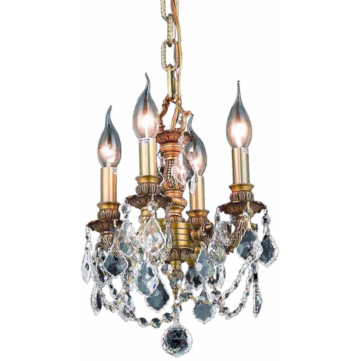 Crystal Chandelier Pendant French Gold Bathroom Bedroom