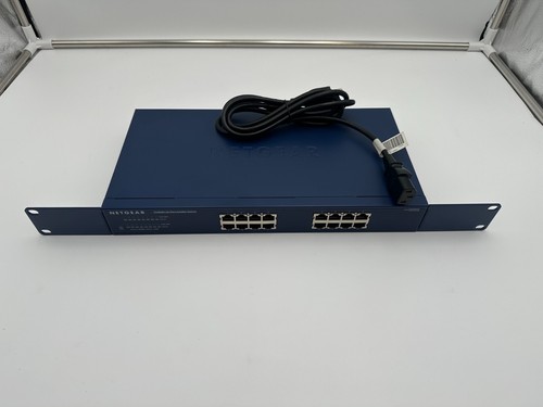 Netgear ProSafe JGS516 v2 16 Port Gigabit Network Switch with PWR Cable incl.