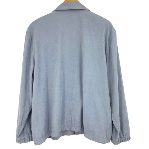 Womens Alfred Dunner Size 18 Jacket Powder Blue 2080 Embellished Grandmacore - Picture 5 of 9