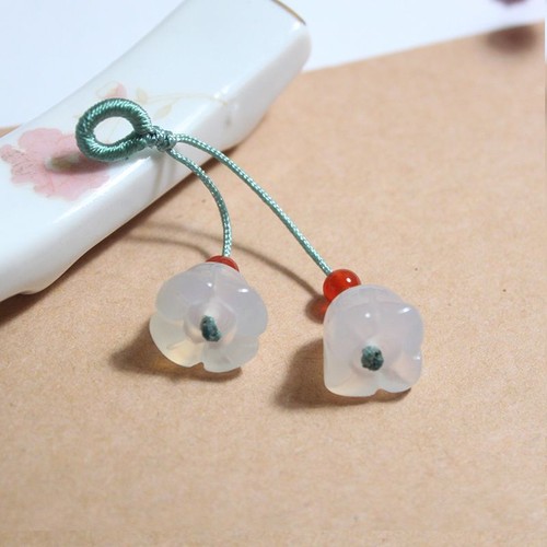 Golden Jade Wind Chime Flower Chime Flower Hand Rope Bead Pendant Accessories - Picture 13 of 20