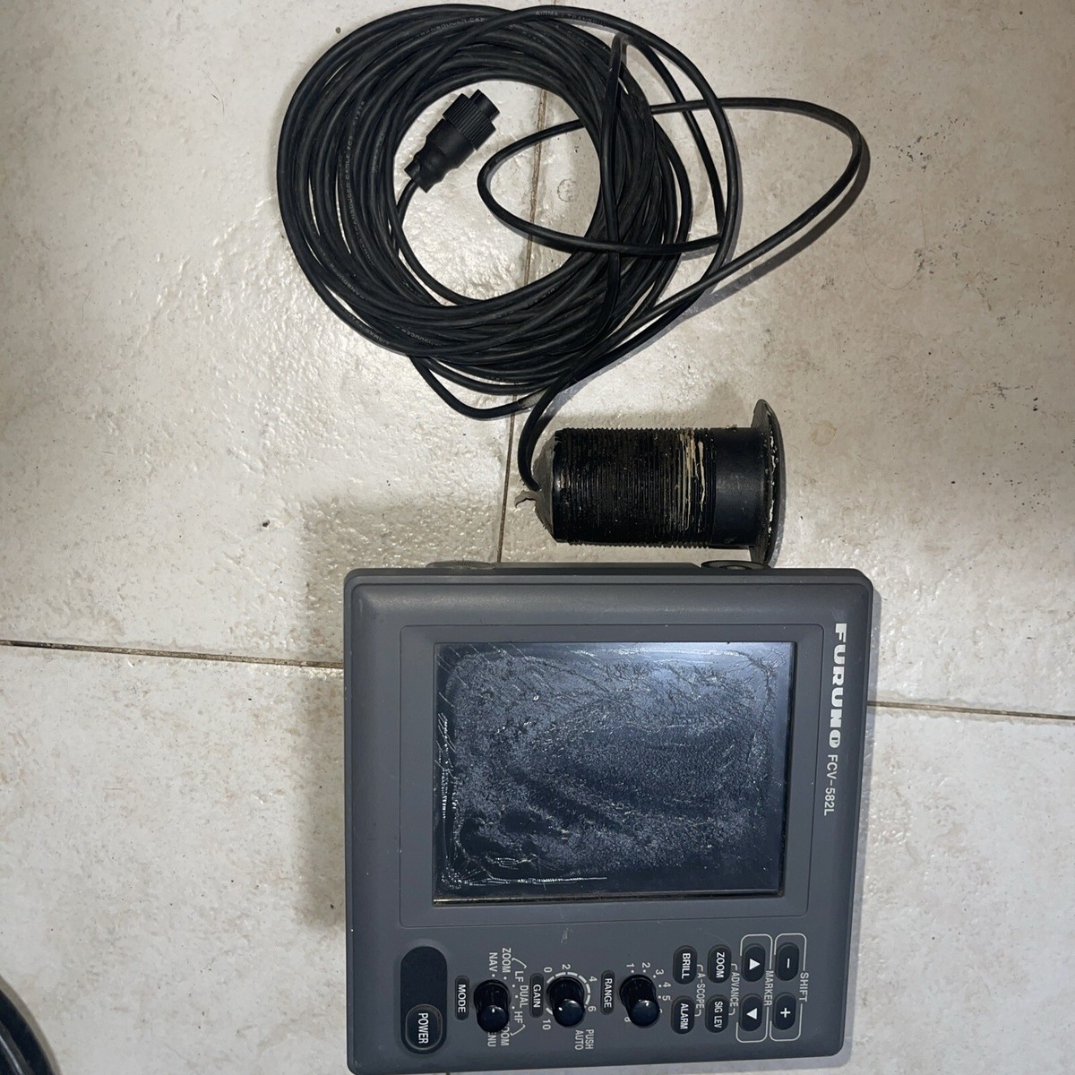 Furuno FCV-582L Sounder/Fish Finder Display I Don't Check If