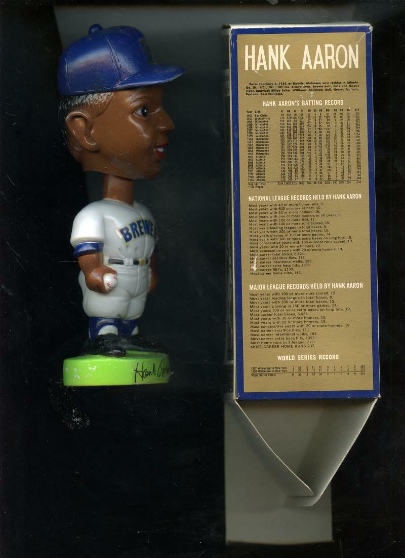 【BOBBLE HEAD】ミルウォーキー・ブルワーズ ボブルヘッド 1974 1974 Hank Aaron Milwaukee Brewers BobbleHead Souvenir Mascot