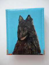 Belgian Sheepdog Dog Photo Album hand painted for 4 x 6 photos SALE