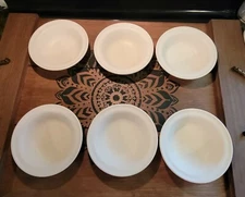 DuraWare 353 Bowls Almond Berry Dessert Fruit Set Lot Six Canada Melamine Vintag