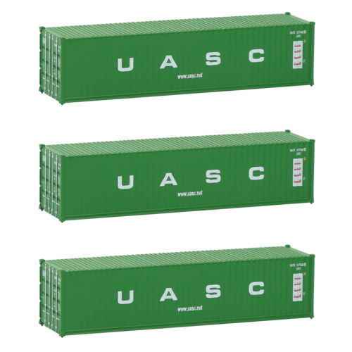 Evemodell 3 Stck. N Maßstab 40 Fuß 1:160 magnetischer Versandcontainer Frachtautos Fracht - Bild 32 von 46