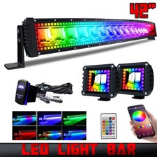 42inch 240w Curved Led Light Bar Rgb Halo Ring Driving Fog Lampwiring Kit 42inch 240w Curved Led Light Bar Rgb Halo Ring Driving Fog Lampwiring Kit