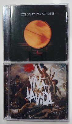 Coldplay : Parachutes & Viva La Vida 2 CD Bundle Lot Viva LA Vida Like New DJ 