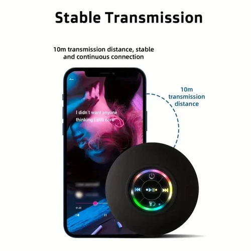 Waterproof Bluetooth Shower Speaker Bathroom Portable Wireless Hand-free Call - Picture 12 of 17