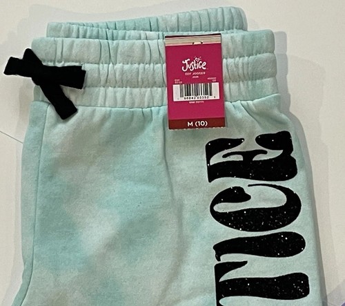 Justice Tie-Dye Fleece Jogger Sweatpants Pants Girls Medium 10 NWT NEW - Picture 5 of 9