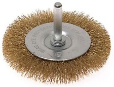 WIRE WHEEL BRUSH 4" 1/4" SHANK - 51950004