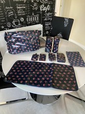 Cath Kidston Victoria Rose oilcloth baby changing bag Set 9 Items!!