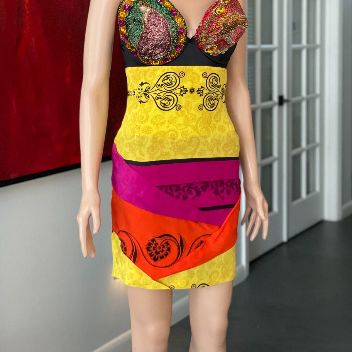GIANNI VERSACE silk skirt size IT 42 from S/S 1989 | eBay