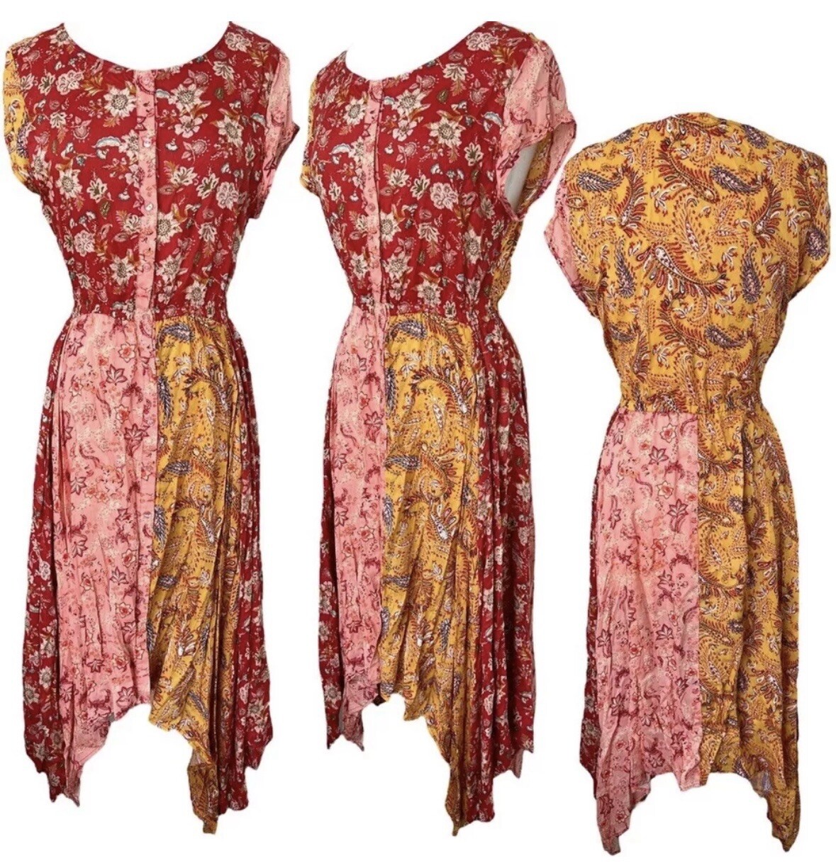 Rocks & Indigo Patchwork Paisley Print Cottagecor… - image 1