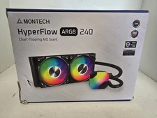 Montech Hyperflow Argb 240 Aio Cpu Liquid Cooler, for Intel & Amd (Black)