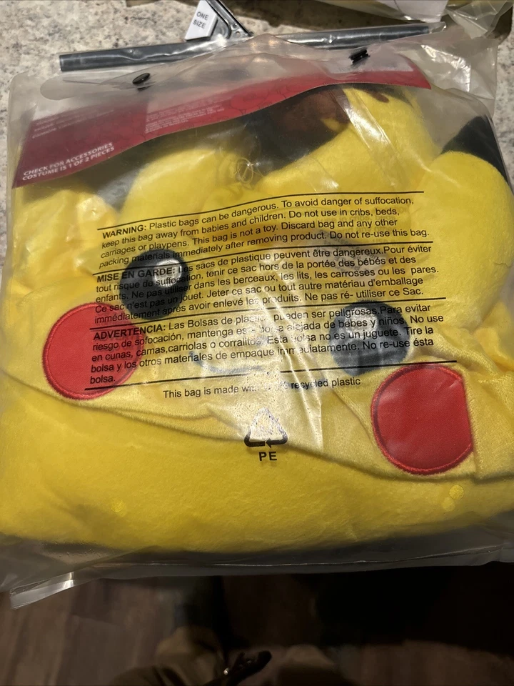 Disfraz Pikachu Pokemon Tocado Cola Unisex Halloween Disfraz Accesorio Kit Foto 3 de 3