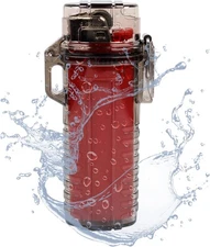 EDC Waterproof Lighter Case Cover Holder for BIC Regular Lighters Black 