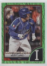 2023 World Baseball Classic Green Sparkle Foil 55/75 Nicholas Lopez Nicky ut4
