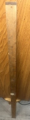 Rare LUFKIN #7135 - 3FT. (36 )WOOD W/BRASS ENDS - U.S.A.