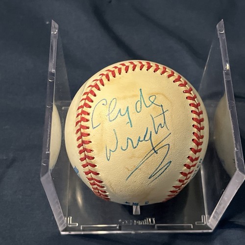 Clyde Wright *SIGNED* Official American League Ball - 70s Angels Brewers - Picture 7 of 8