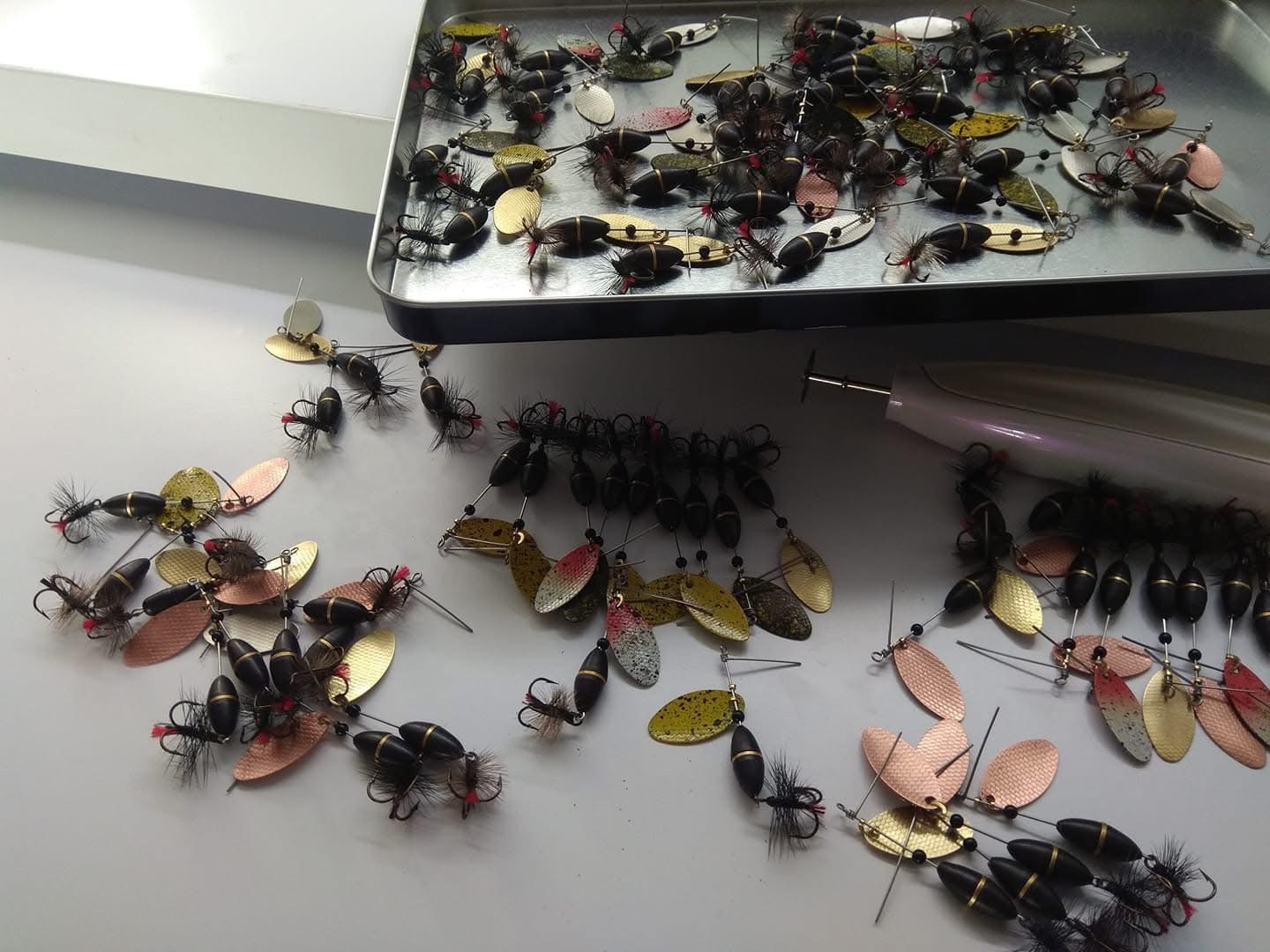  Handmade  fishing spinners 4/25 oz.  (4,65gr) for trout, bass, perch, pike - Image 17