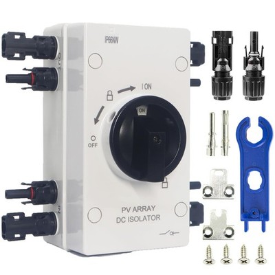 IP66 Waterproof Solar PV DC Quick Disconnect Switch, 1000V 64A Solar Panel Di...