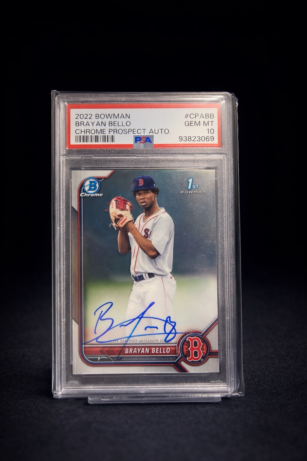 Brayan Bello 2022 Bowman Chrome 1st Prospect Auto PSA 10 GEM MT (DDP Shipping)